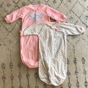 Girls’ fleece sleep sacks (2)